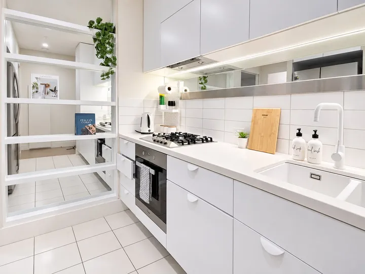 Kitchen cabinetry and preparation space
