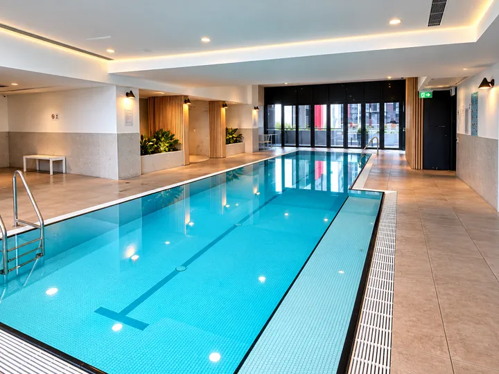 Shared indoor swimming pool