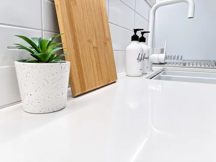 Kitchen sink and countertop details